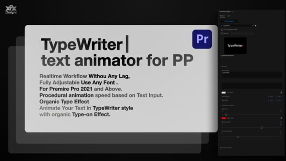 Typewriter Text Animator For Premiere Pro MOGRT（320817）-技能树